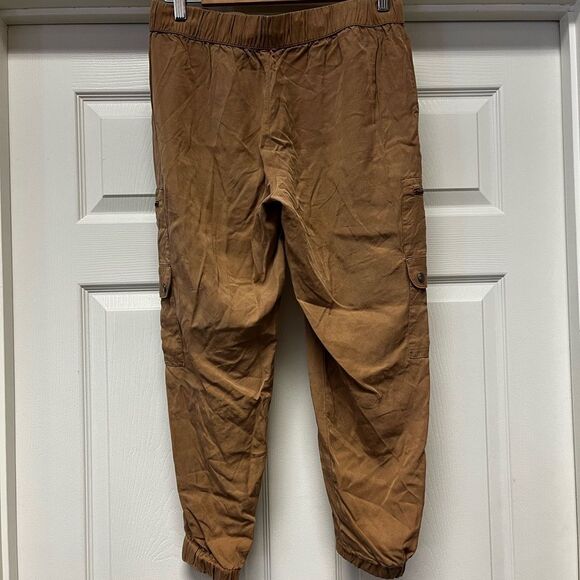 Banana Republic Tan Soft Lyocell Cargo Jogger Pants sz PS - Picture 4 of 8